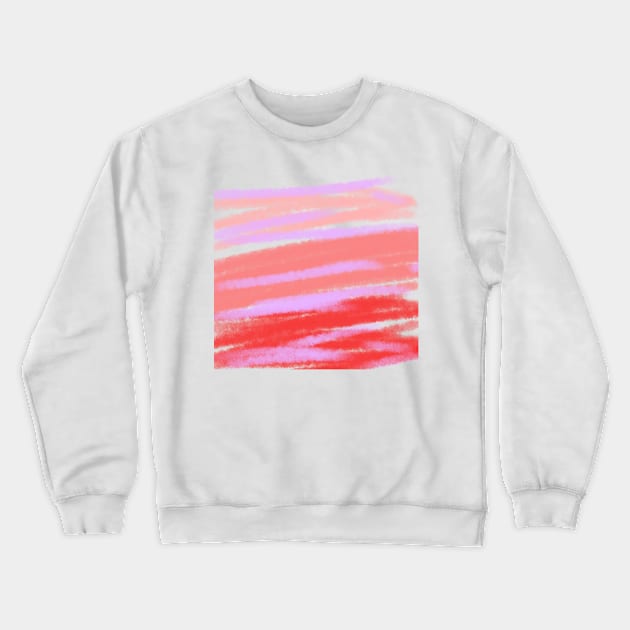 Red pink watercolor abstract art Crewneck Sweatshirt by Artistic_st